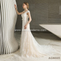 factory price bridal wedding grown Heavy Beading Cathedral Train china factory wedding dress